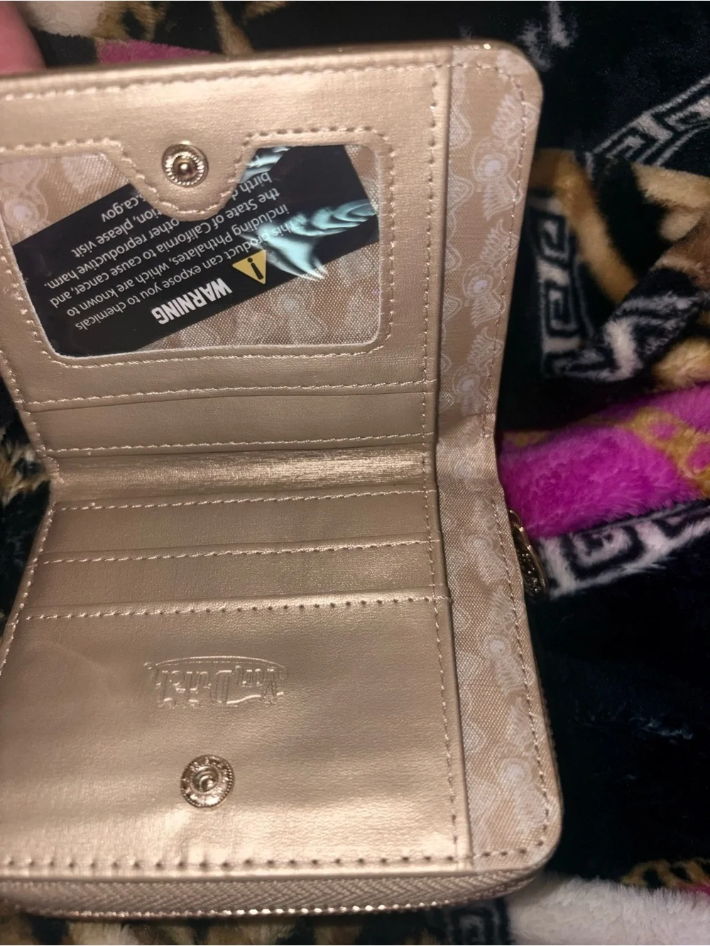 Von Dutch Gold Studded Card & Key Holder